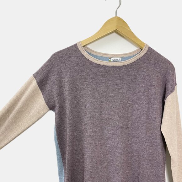 Smartwool Shadow Pine Colorblock Merino Wool Sweater - Picture 2 of 11